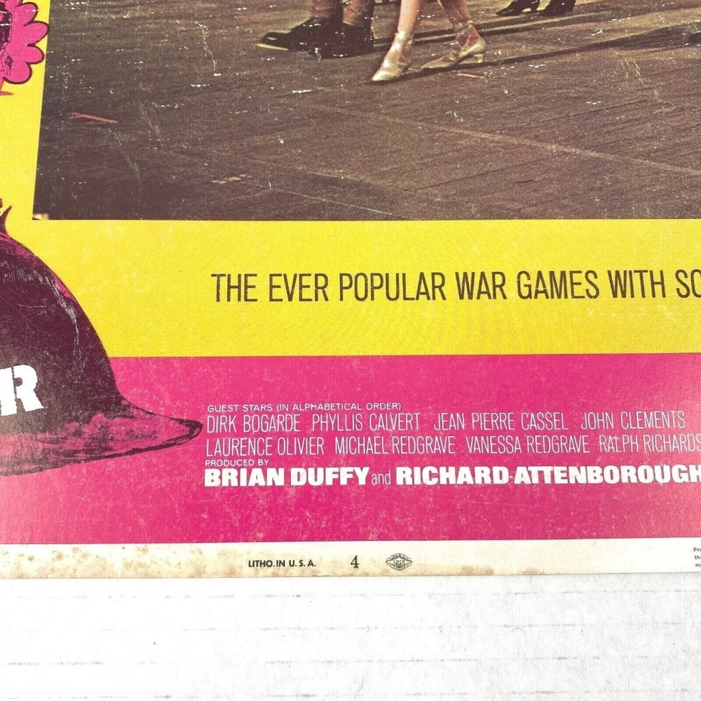 Oh! What a Lovely War 1969 Lobby Card Movie Poster Musical Richard‎ Attenborough - Picture 5 of 6